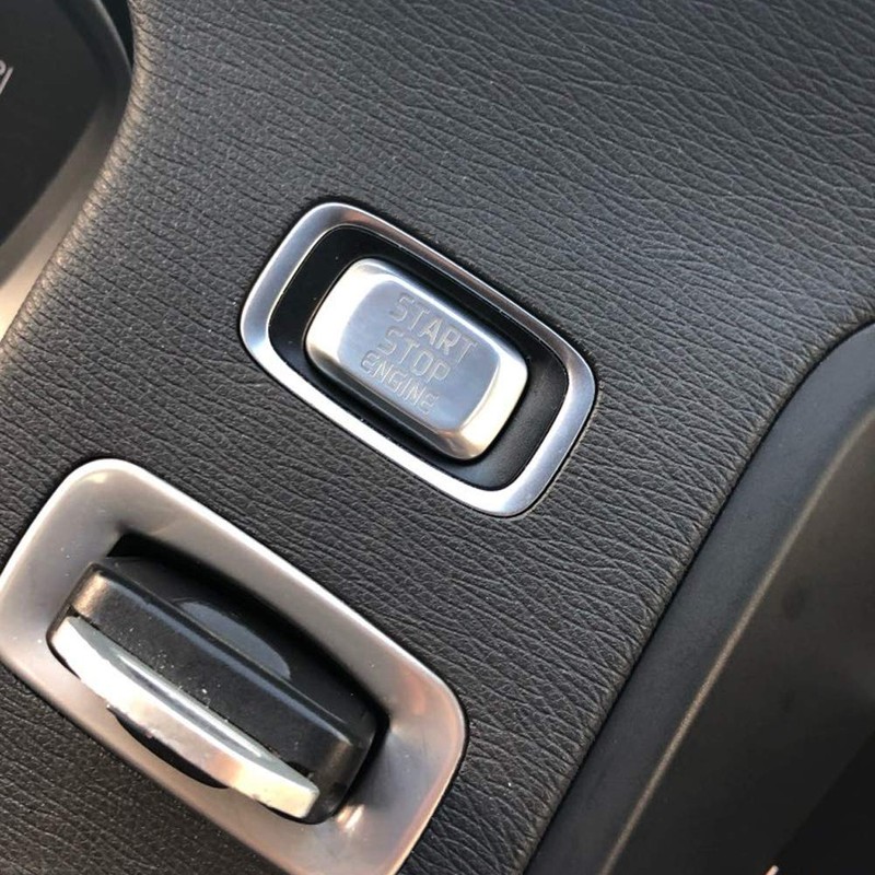 Angelguoguo Start Stop Engine Switch Button Decoration Cover Modifications for