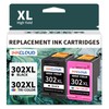 INKCLOUD 302XL Printer Cartridges Replacement for HP 302 Printer Cartridges