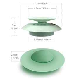 Shower Drain Stopper - Silicone Bathtub Drain Strainers, Hair Trap Hair Catcher Bathtub Drain Stopper Protectors Cover Easy to Install and Clean Suit for Bathroom Bathtub and Kitchen 5 Pack