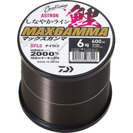 Daiwa Astron Carp Nylon Line, MAX Gamma, No. 6, 636.4 yd (600 m), Tanishi Black