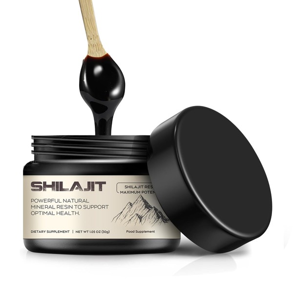 Shilajit Resin, Berrlly Rein Shilajit Harz 600mg Voller über 85