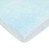 TL Care Heavenly Soft Chenille Mini Crib Sheet, Blue, 24