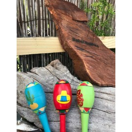 Una (1) Mini Maraca for Orishas Herramientas Adornos Yemaya Orula Oggun Orishas