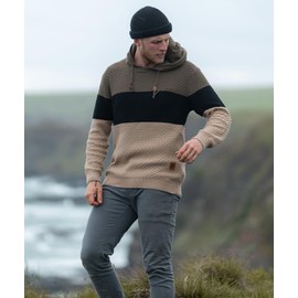 Zaitun Mens Hoodies Colorblock Hooded Sweater Casual Lightweight