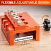 Dowel Jig, Adjustable Width Doweling Jig for Woodworking, Biscuit Joiner