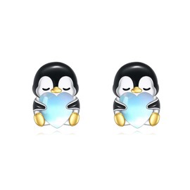 Chicken/Rabbit/Pineapple/Penguin/Duck/Dog/Ladybird/Honey Bee Earrings 925 Sterling Silver Earrings Animals Fruit Jewellery Gifts for Women Friend, Sterling Silver, No Gemstone