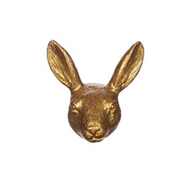MAISONICA Gold Rabbit Hare Drawer Draw Knob Handle Metal Upcycling