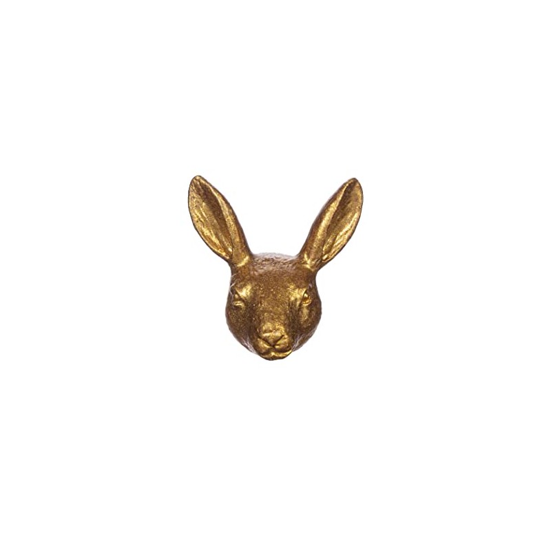 MAISONICA Gold Rabbit Hare Drawer Draw Knob Handle Metal Upcycling