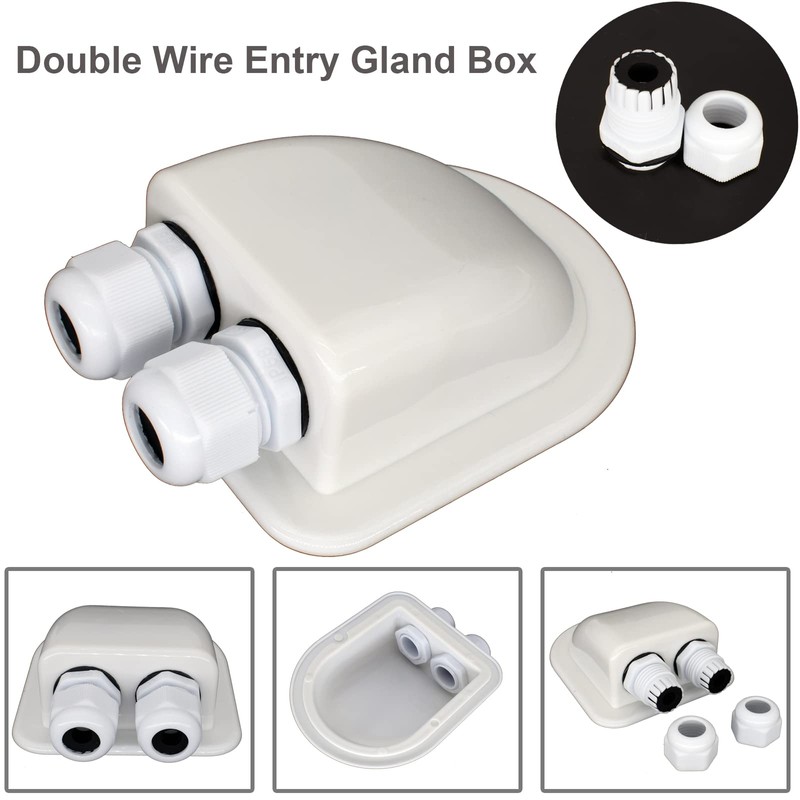 AUTOXBERT IP68 Weatherproof Solar Cable Entry Gland Solar Panel Wire