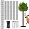 UJG 6PCS 48'' Metal Tree Protectors from Deer, Mesh Tree