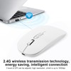 2.4Ghz Wireless Rechargeable Mouse Mute Ergonomic Computer Optical Mice for