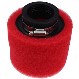 LSSOCH 2-Stage Angle Pod Filter UP-4152AST 38mm I.D. x 102mm Length Compatible With Motorcycles Go-karts Tractors Universal clamp-on air filter