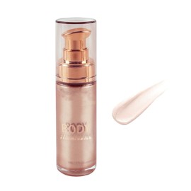 QIUFSSE Body Luminizer Shimmer Oil Liquid Highlighter Makeup,Body Glow Shimmer Lotion Radiance All In One Makeup,Waterproof Moisturizing Shimmer Body Oil- Champagne Gold