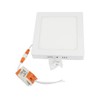 Sanelec 1297 Lámpara Cuadrada de Sobreponer, 12 W, Luz Cálida