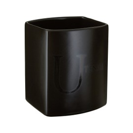 Premier Housewares Text Utensil Holder - Black,W10 X D9 X H14