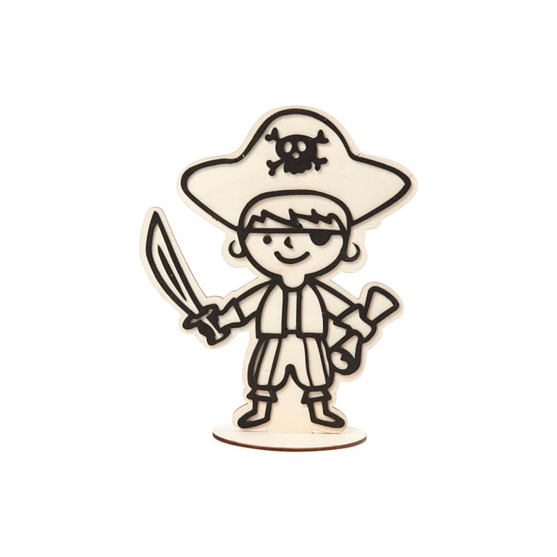 Decoration Figure, pirate, H: 19 cm, 1pc