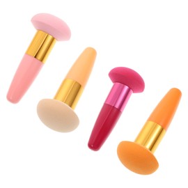 Beavorty 4pcs Soft Powder Puff for Women Fluffy Cosmetic Tools for Loose Powder Makeup Portable and Skin-friendly for Home and Travel Use Skin Tone