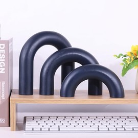 LCCCK Wooden Arch Book Decor Aesthetic, Boho Bookshelf Knot Decorative Object, Modern Home Wood Decor Accents, for Coffee Table, Wood Knot, Book, Bookshelf, Entrance, Mantel, Dining Table Centerpiece