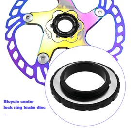 SG Store Pack of 2 Centre Lock Ring Brake Disc Compatible with Shimano Compatible with 15/20 mm Thru Axle 44 x 26 x 8 mm Aluminium Alloy Bicycle Hub Centre Lock for Bicycle Mountain Bike