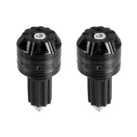 X AUTOHAUX 1 Pair 18mm Handlebar End Caps Plug Bar End for Motorcycle Black