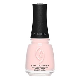 China Glaze Esmalte de Uñas Sheer Tulle, Color de Alta Pigmentación, Secado Rápido, Resistente al Astillado, 14 ml                                    