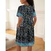 Ekouaer House Dress for Women Button Down Nightgown Short Sleeve