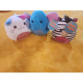 Unbranded 3 New Smiling Critters Figure Plush D