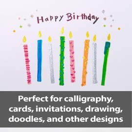 Pentel - Rotulador pincel with pulsador trasero y de tinta brilliante, colour pink.