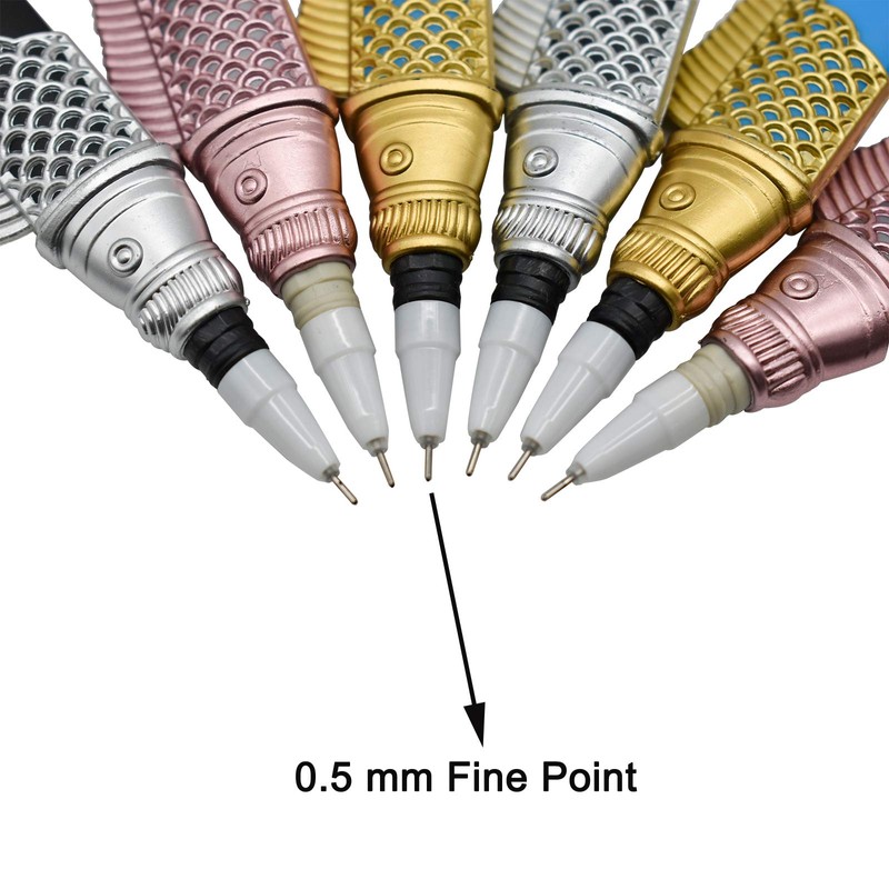 Maydahui 6PCS Fish Sword Shaped Rollerball Pens Creative Yuchang Sword