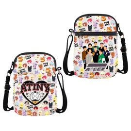 MYSOMY K-POP Group AZT Crossbody Bag AZT Member Bag Atiny Fandom Umhängetasche K-POP Idol Fans Geschenk Konzerttasche, Azt Cb, 14.7 x 2 x 21centimeters (5.8 x 0.8 x 8.3 inches)