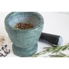 Fox Run Marble Mortar and Pestle, Green, 4"