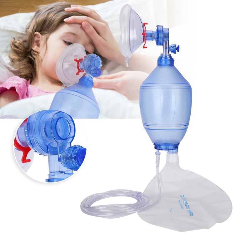 PVC Breathing Manual Resuscitator Emergency Aid Artificial Resuscitation DevicesChild 2#