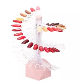 네일 디스플레이 컬러차트 네일아트 전시대 진열대 웨딩네일 Nail Display Color Chart Nail Art Exhibition Rack Wedding Nail Display Stand [Pink]