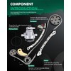 SCITOO Engine Timing Chain With Water Pump Kit Replaces for