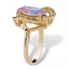 N/A 14K GOLD GP MARQUISE CUT AURORA BOREALIS CRYSTAL ACCENT