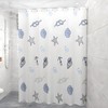 LHLZNB Shower Curtains Mould Proof Resistant - Fashion Patterned Semi-Transarent