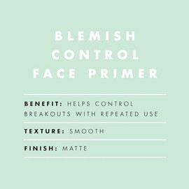 e.l.f. Blemish Control Face Primer, Control Breakouts and Blemishes, Smooth, Matte Finish, 0.47 Fluid Ounces