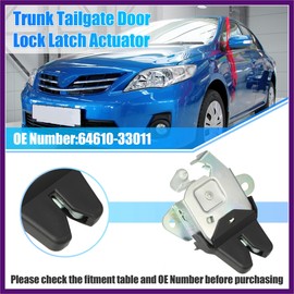 FUELHOOD Car Rear Tailgate Latch Actuator Rear Trunk Door Lock Latch 64610-33011 for Toyota Camry 1992-1996 Premium Fit Design