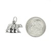 LGU Sterling Silver Oxidized 3D Grizzly Bear Charm