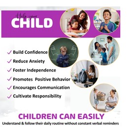 Visual Schedule & Chore Reward Chart –Daily Planner with 133 Picture Cards for Routines and Learning Structure at Home, School, Centers and in The Community –Great for ADHD & Autism Behavior Support.