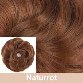 BwelsZJ Haarteil, lockig, gewellt, mit Gummizug, für Damen und Mädchen, natürliches Haar, hitzebeständige Fasern, voluminöses Haar