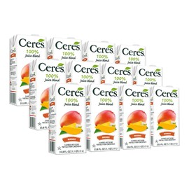 Ceres 100% All Natural Pure Fruit Juice Blend, Mango - Gluten Free, Rich in Vitamin C, No Added Sugar or Preservatives, Cholesterol Free - 33.8 FL OZ (Pack of 12)