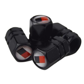 Racing Stripes Line Tire Valve Stem Cap Cover with Resin // Emblem Sport Trim for Toyota GR Corolla GR86 Supra