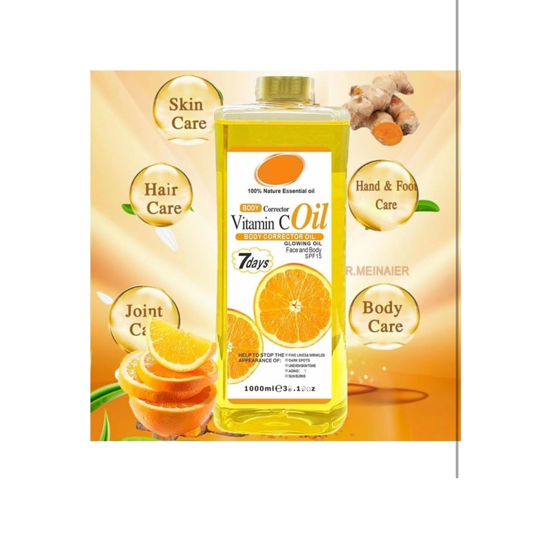 Vitamin C oil, body corrector with SPF1 Oil for face