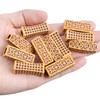 Hair Beads for Dreadlocks, 60pcs Imitation Wooden Hair Beads Braids