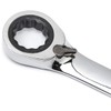 FLZOSPER 11/32-Inch SAE Reversible Geared Wrench,Box End Head 72-Tooth Reversible