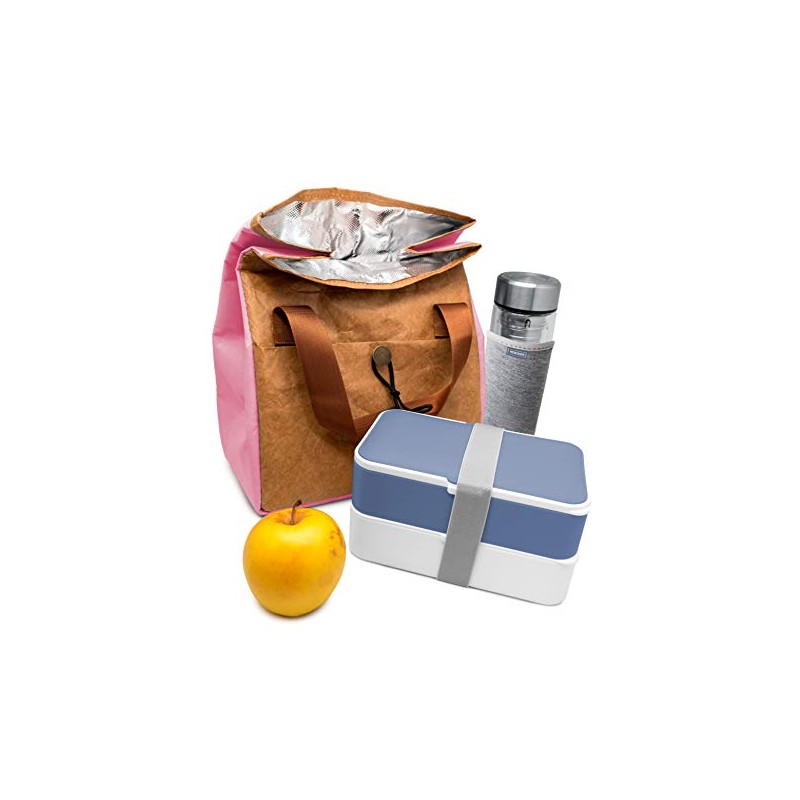 NERTHUS Thermal Bag with Tyvek Design with Kraft and Detail