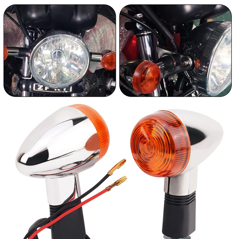 AHL Yamaha XV250 XV125 Motorcycle Turn Signal, 12 V, Set