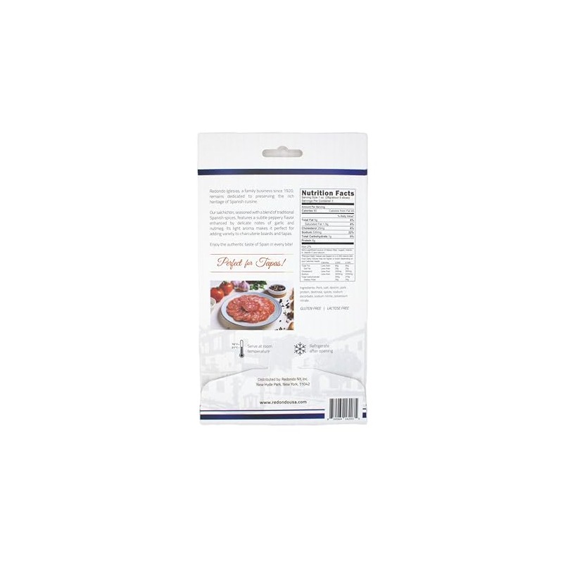 Redondo Iglesias Salchichon, Spanish Style Cured Sausage, 3 oz
