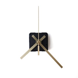 Watch Movement Handmade Wall Clock Movement Clock Shaft Hand Set DIY Set of 3 Pointers Handmade Wall Clock (Gold)